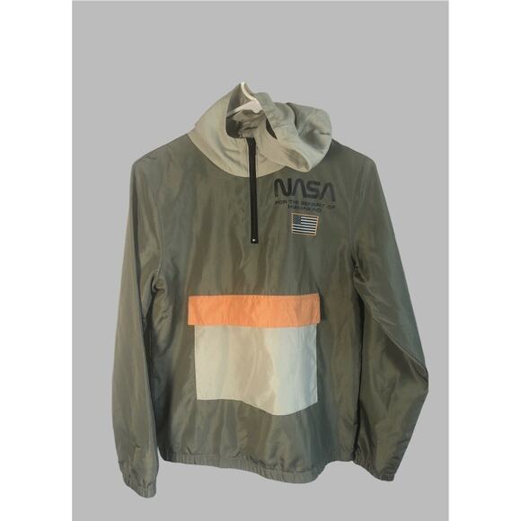 NASA Hybrid Apparel JEM Youth Kids Size XL Lightweight Humankind Windbreaker - Picture 8 of 9